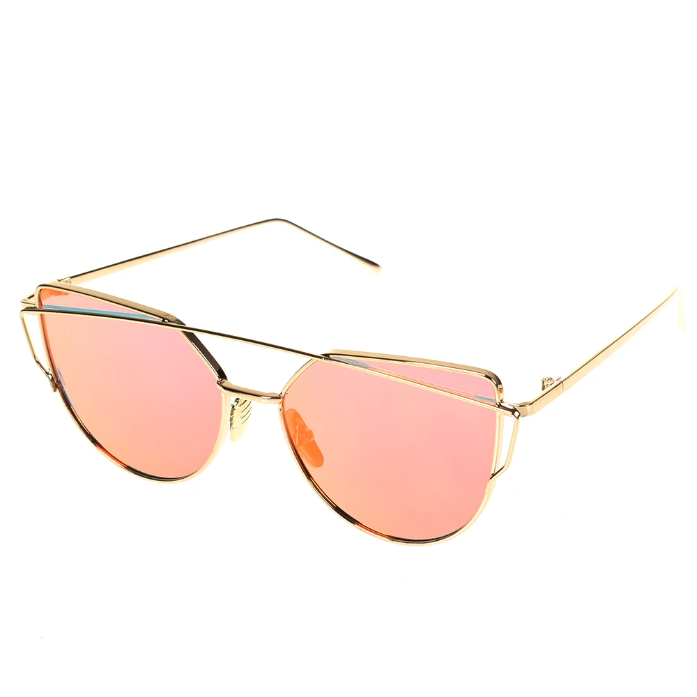 Модные негабаритные зеркальные солнцезащитные очки для женщин, солнцезащитные очки с линзами, сплав, женские очки, оправа, очки для водителя, автомобильные аксессуары - Название цвета: orange