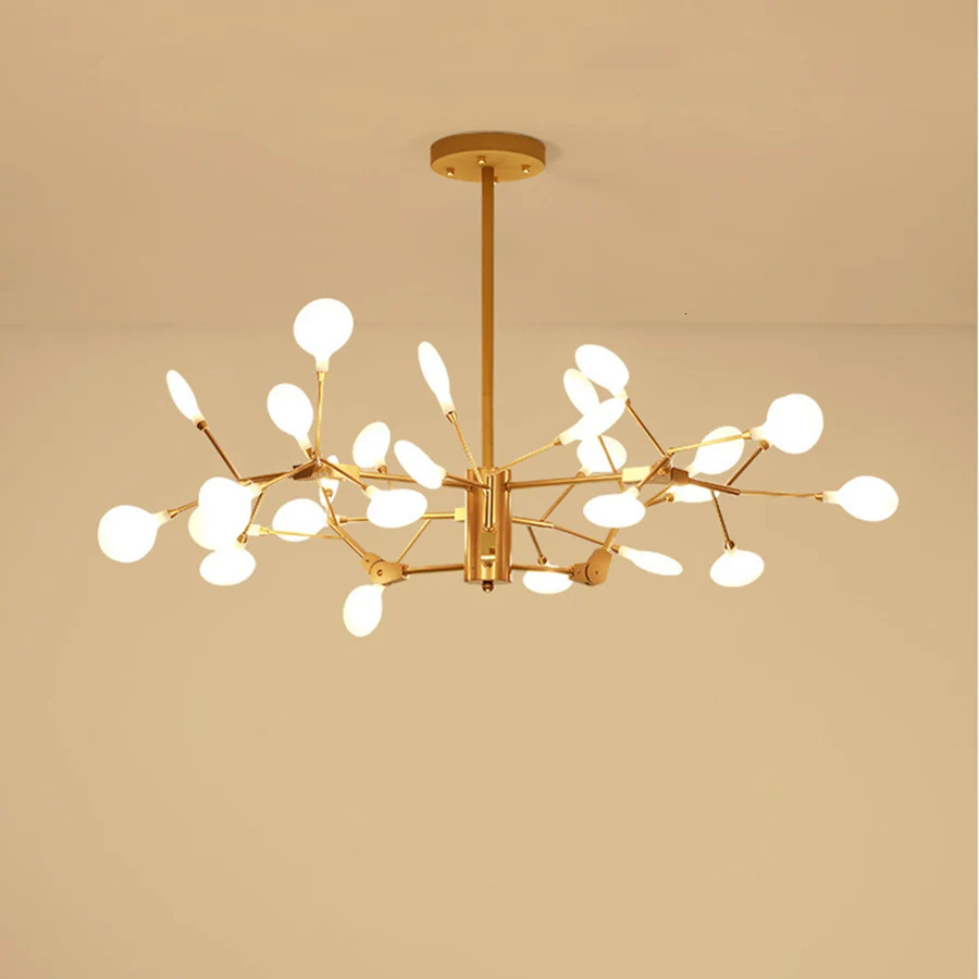 Скандинавском стиле гостиной люстры светодиодный светильник современная креативная Подвесная лампа для ресторана кованого железа+ акриловая лампа для спальни