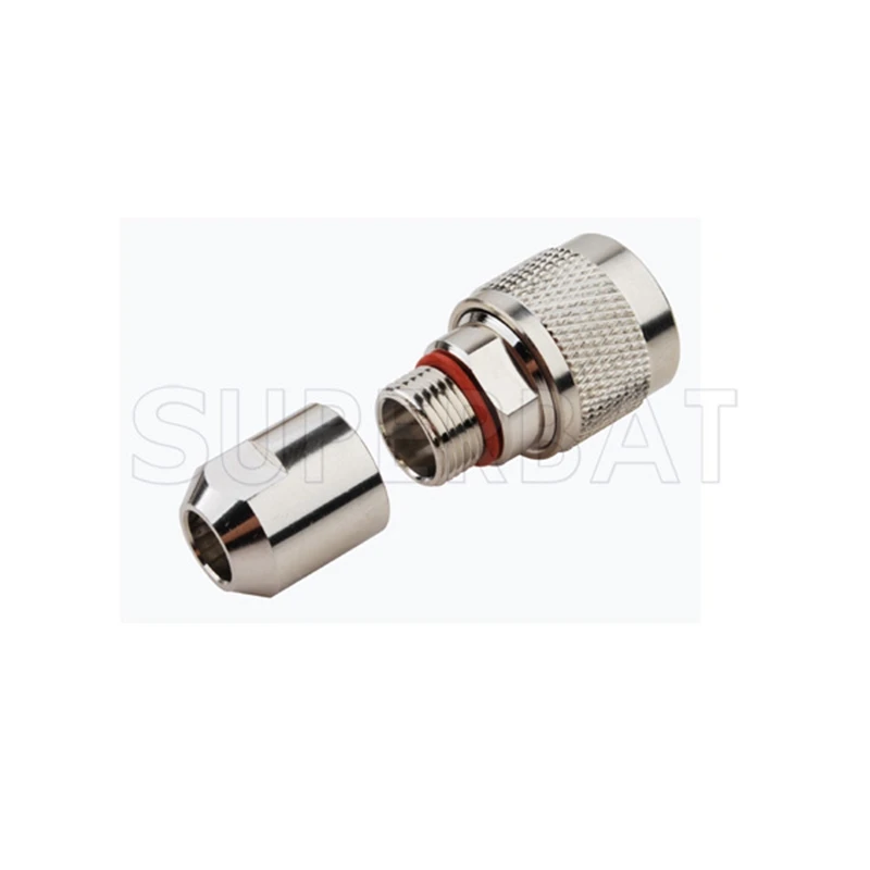 RF Coaxial Connector N Male Plug for Corrugated Copper Cable