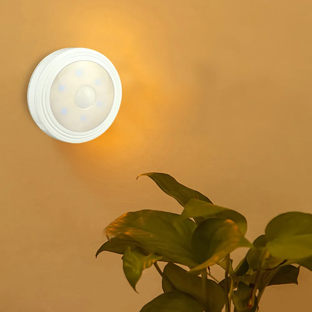  SOLLED Sliver Infrared PIR Motion Sensor 6 Led Night Light Magnetic Wireless Detector Light Wall La - 32850522605