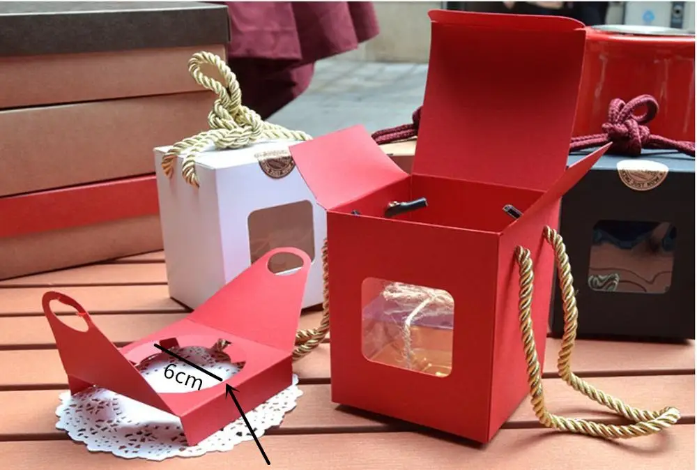 Крафт-бумага коробка для чая мед Косметика мыло бумага для хранения подарочная посылка с держателем в 10 шт/50 шт
