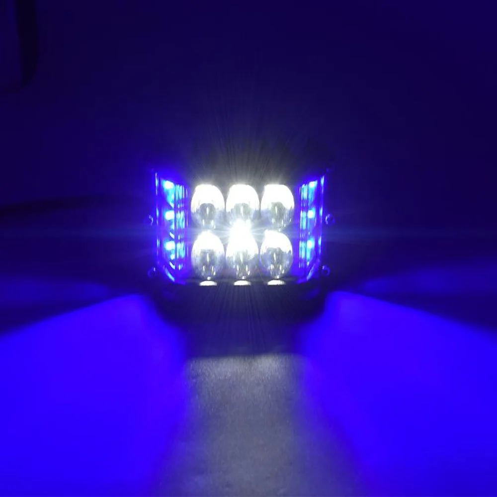 2 pcs Car Cube LED Work Light Bar 12V 24V Spot Bulbs Strobe Lamp 90W 6000K IP68 SUV Truck LED Spotlight
