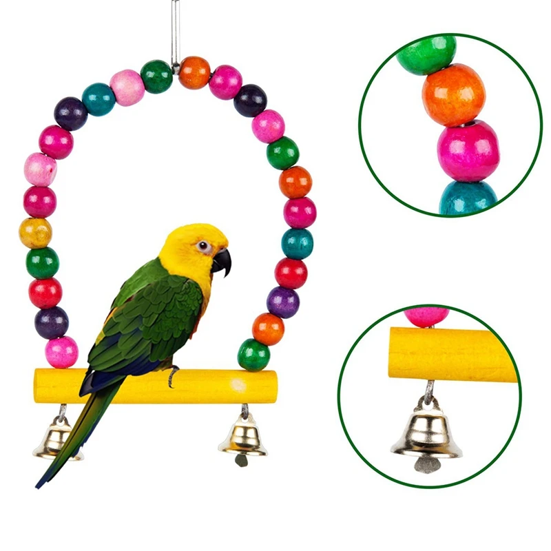 9 шт., игрушки для птиц, попугаев, качели, игрушки для птиц, клетка для птиц, гамак, висячий колокольчик, для скалолазания, лестницы, попугай, скейтборд, игрушки для птиц