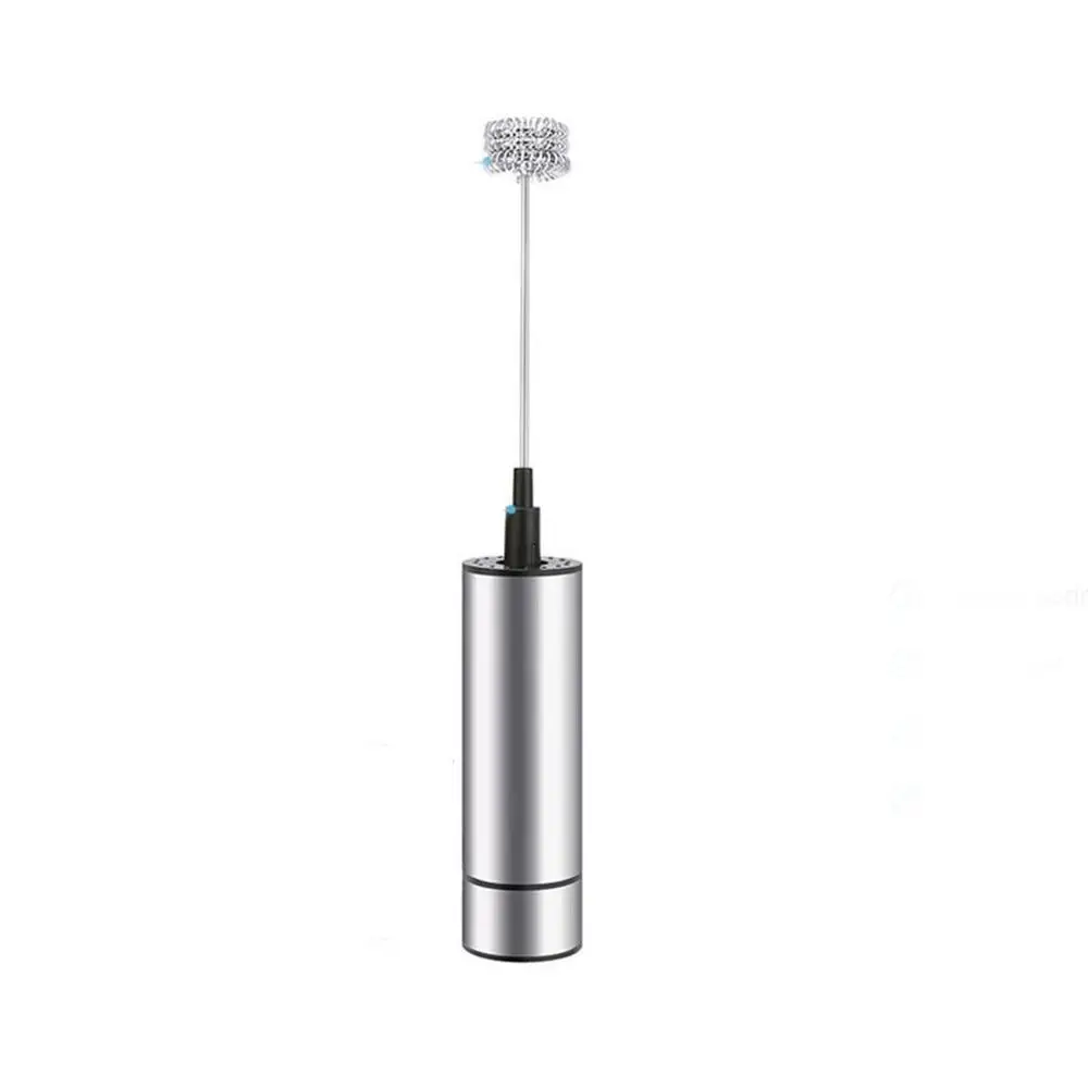 

Electric Handheld Milk Frother Foamer Coffee Drink Blender Mixer Triple Spring Whisk Head & Clean Brush Head Kitchen Tools