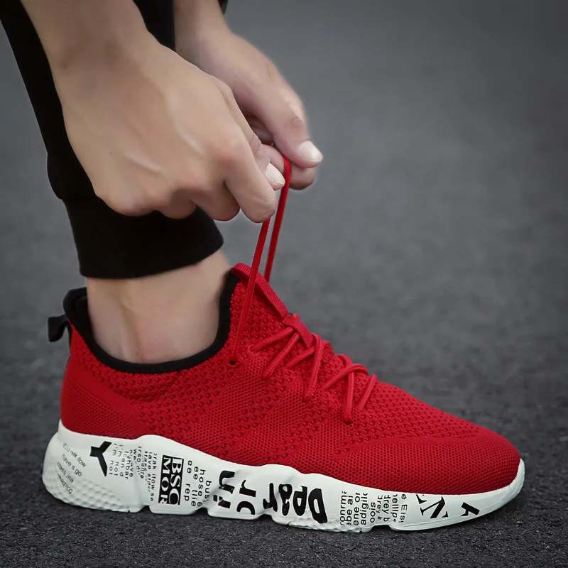 

Summer MEN'S Casual Shoes Korean-style Fly Woven Shoes Light Weight Athletic Shoes Trendy Shoes Breathable Shoes Men Shoes