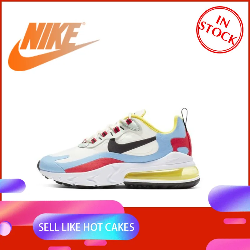 

Original Authentic Nike Air Max 270 React Women's Running Shoes Breathable and Comfortable Trend New 2019 AT6174-100