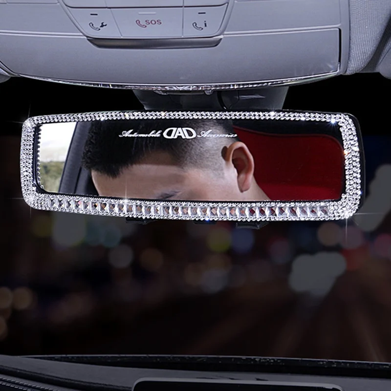 Стразы хрусталь бриллиант салона автомобиля зеркало заднего вида крышка авто аксессуары украшение для девочек женщин