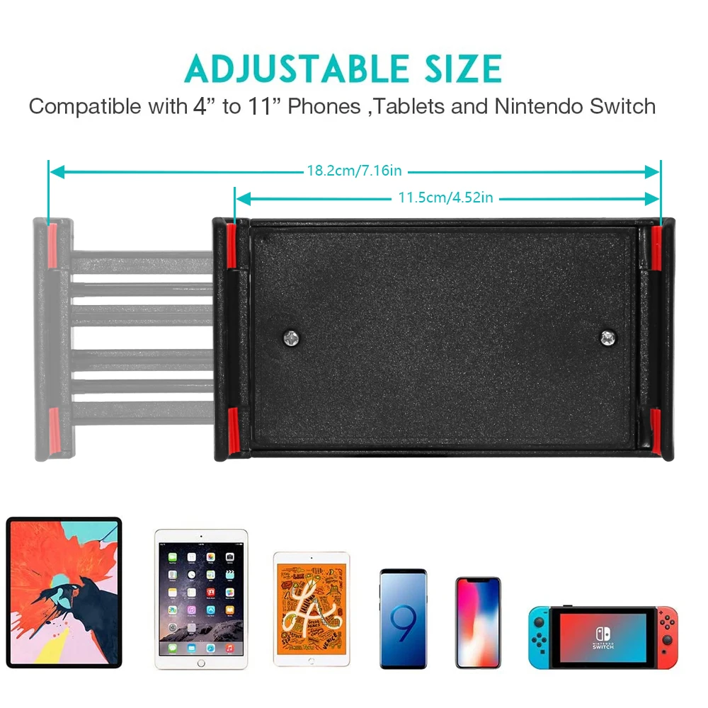 Xnyocn Universal Tablet PC Stand Air Vent 4-11 inch Phone Tablet Car Mount Holder for iPad Pro mini Samsung Pad Car Phone Holder Xnyocn Universal Tablet PC Stand Air Vent 4-11 inch Phone Tablet Car Mount Holder for iPad Pro mini Samsung Pad Car Phone Holder