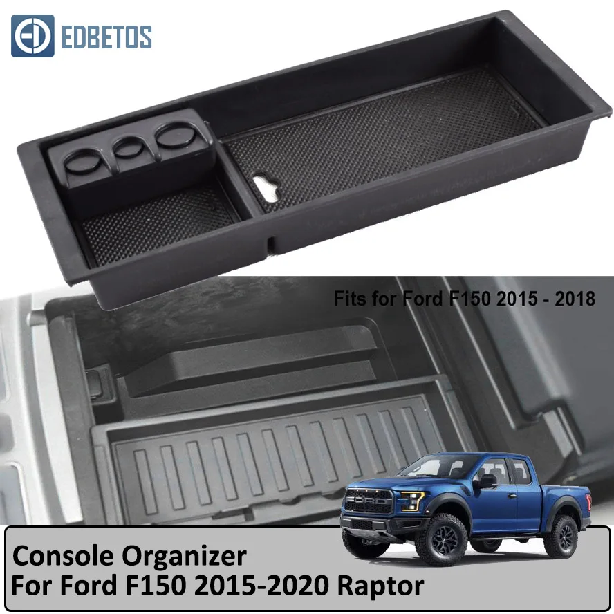 Подлокотник вторичный бардачок для Ford F150- F-150 Raptor LOBO XL XLT центральная консоль Органайзер лоток-F150 укладка