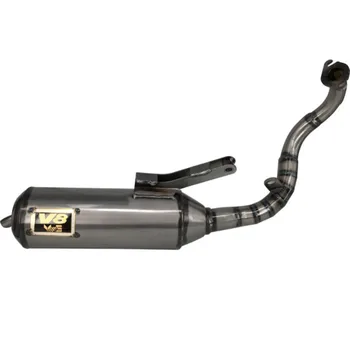 V8 Modified Motorcycle Full Exhaust System For Honda DIO AF34/35 ZX Racing Parts 50-75CC Handmade Motor Escape Pipe