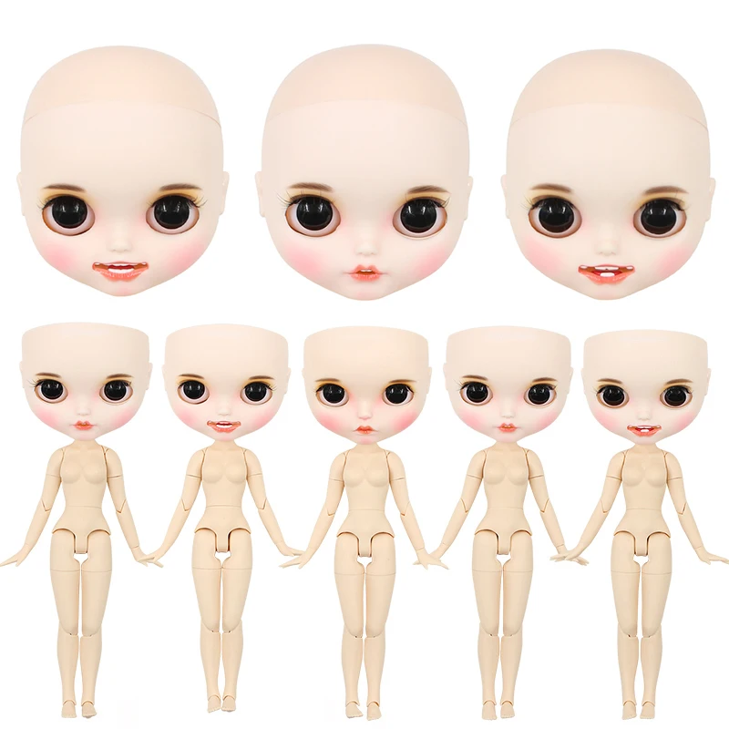 factory Blyth doll bald head customized matte face white skin DIY custom DOLL