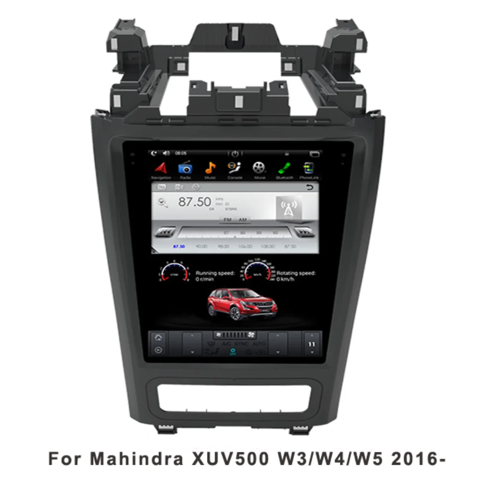Автомобильный GPS-навигатор на Android в стиле Тесла для Mahindra XUV500 W3/W4/W5