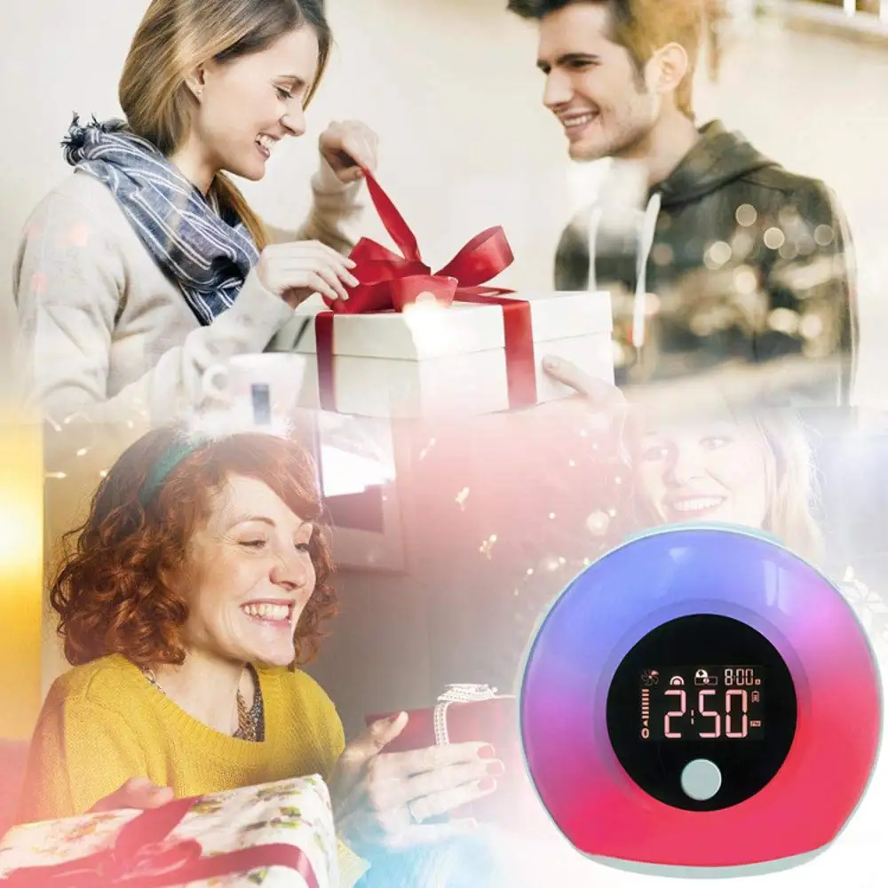  Wake Up Light Alarm Clock Uplayteck Bluetooth Speaker Table Lamp Kids Alarm Clock for Bedroom Tap/  - 4000496937997