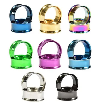 

Ear Expander Body Piercing Jewelry Double Flare Hollow Body Piercings Trendy Stainless Steel Plug Tunnel Jewelry Ear Gauges