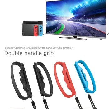 

1 Pair for Joy Con Controller Soft Hand Grips w/ Wrist Wraps Band Straps for Fitness Boxing Switch Accessories