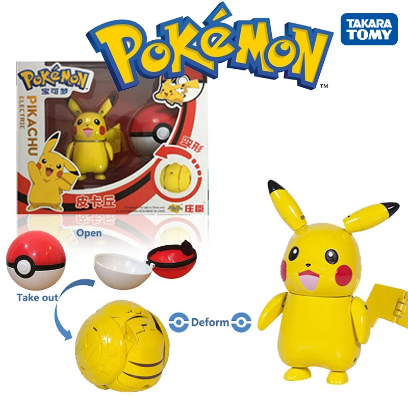 

Pokemon toys set Pocket Monster Pikachu Action Figure Pokemon Game Poke Ball Model Charmander Anime Figure Collect Toy for Kids