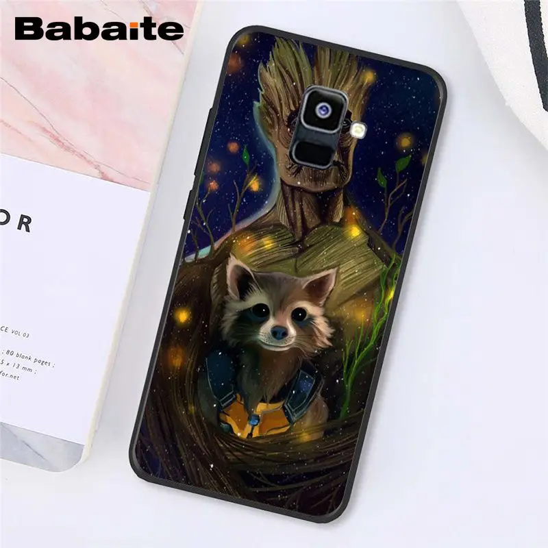 Babaite Guardian реактивный енот Грут Treeman чехол для телефона для samsung Galaxy A7 A50 A70 A8 A3 A6 A6Plus A8Plus A9 - Цвет: A13