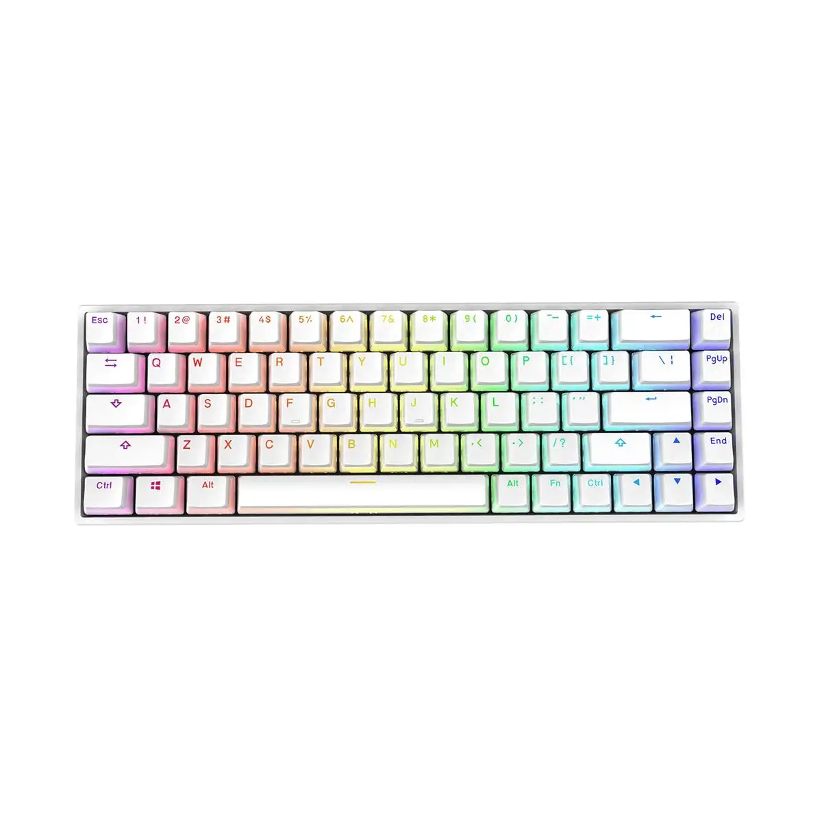 pc keyboard GamaKay MK68 Type-C Wired Mechanical Keyboard Gateron Optical Switch NKRO RGB 68 Keys 65% Hot Swappable Pudding Gaming Keyboards gaming computer keyboard Keyboards