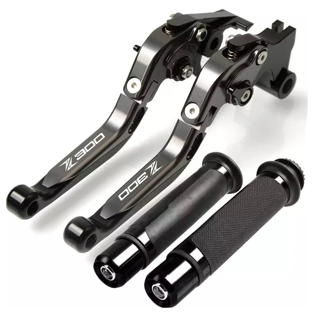 N WITH LOGO black Ручка тормоза мотоцикла CNC алюминиевая тормозной рычаг сцепления ручка для Kawasaki Z300 2008 2009 2010 2012 2013 - Цвет: N WITH LOGO black