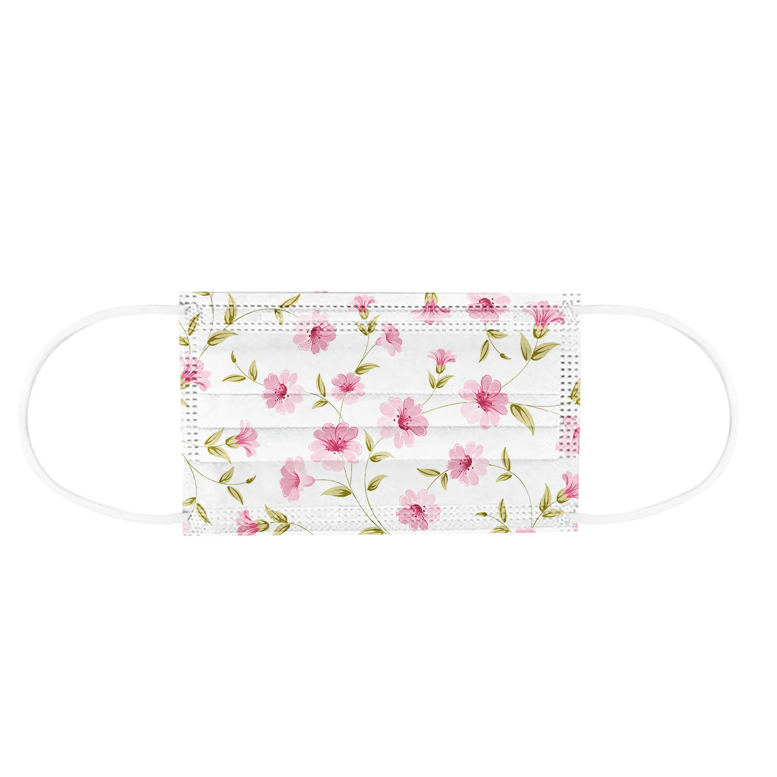 10/20/30/50pcs Flower Print Mask Adult Disposable Face Masks Mascarillas Spring Floral Masque Unisex 3-Layer Face Masks Маска 4