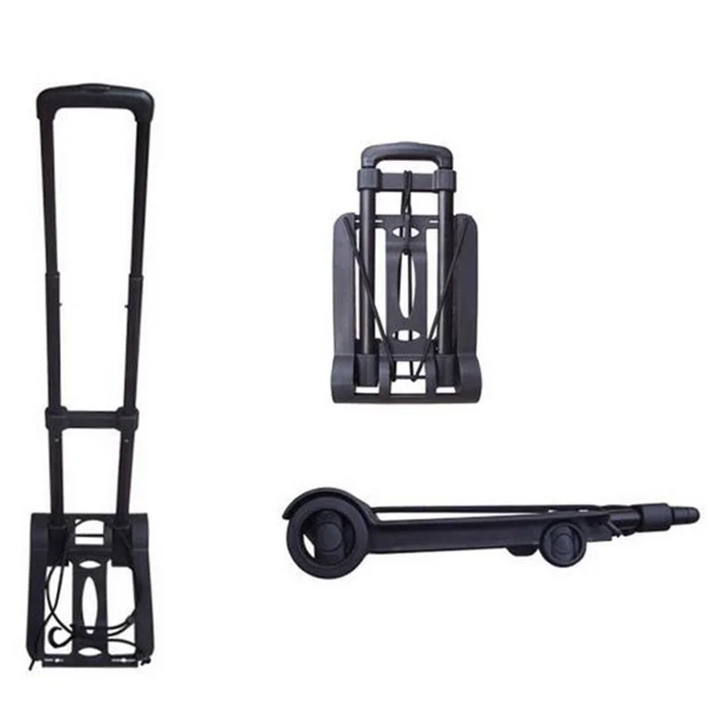 Foldable Travel Luggage Shopping Cart Trolley Folding Portable Aluminium 40KG Black Hand | Спорт и развлечения