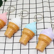 Светодиодный фонарик для мороженого и звукового света, брелок для ключей, Детские Подарочные игрушки, светодиодные лампы, звуковой кулон конус, развивающие игрушки