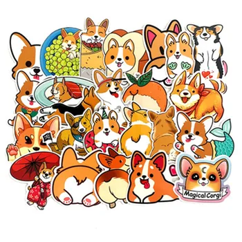 

1Set 25 Different Paper Sticker Corgi Cartoon Decoration DIY Ablum Diary Stickers Scrapbooking Label Sticker Kawaii Stationery