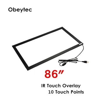 

86" Infrared Touch Screen Overlay large size for kiosk mirror glass display, USB ir touch for free shipping