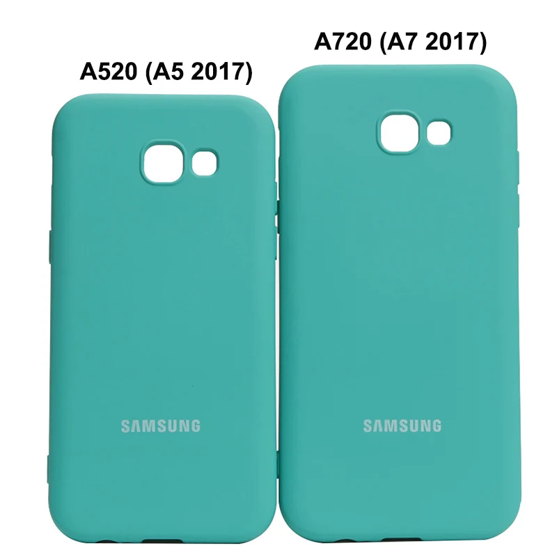 A520 2017 Case Samsung Galaxy A5 2017 A520 Silky Silicone Cover High Quality Soft-Touch Back Protective Shell A7 2017 A720 belt pouch for mobile phone