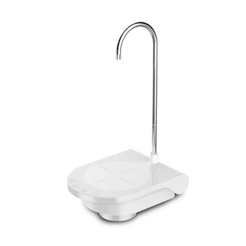 

Bottled Water Pumping USB Rechargeable Water Dispenser Household Electric Pure Bucket Water Pressure Wireless Water Pump White