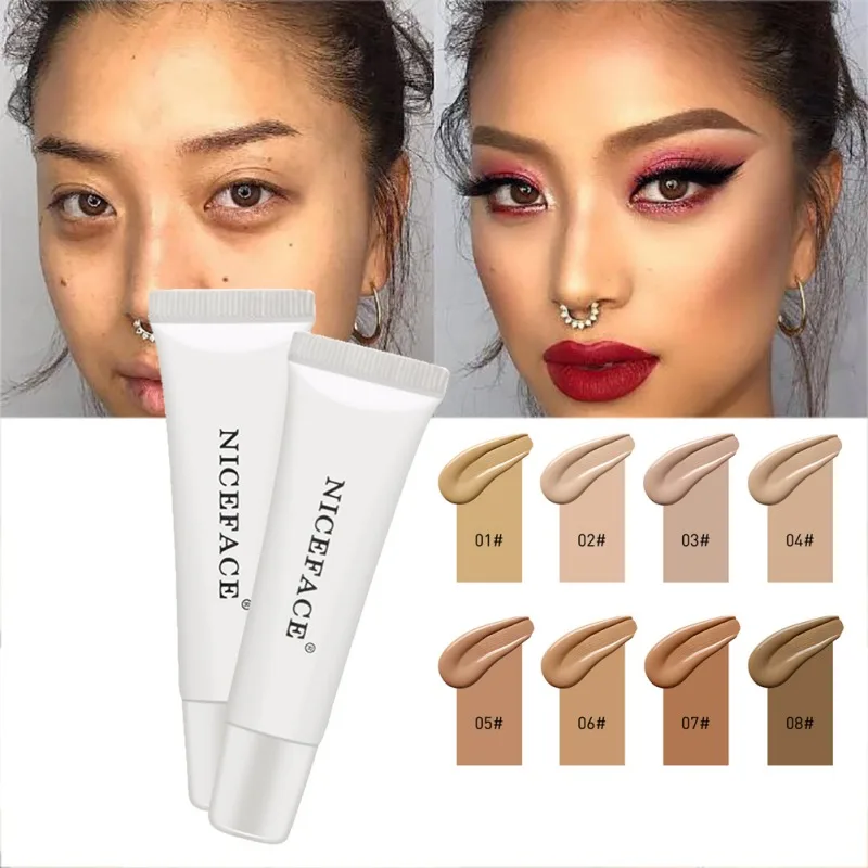 

8 Colors Filter Soft Light Liquid Foundation Moisturizing Concealer Waterproof Long Lasting Silky Texture Nature For Cosmetic