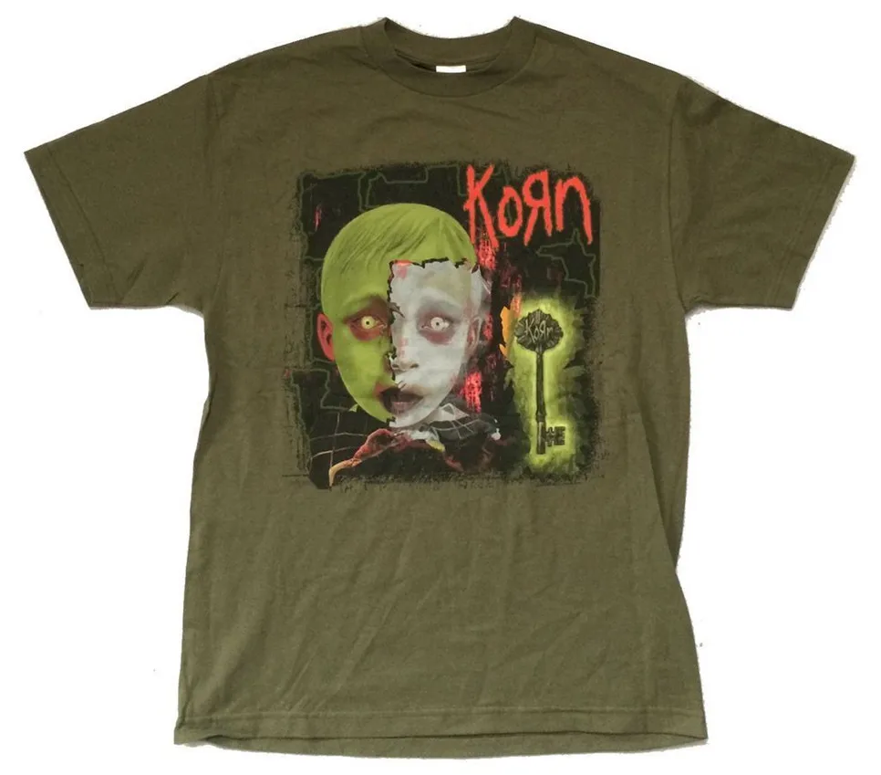 Korn Key See You On The Other Side Green T Shirt New Album Art High Quality Casual Printing Tee | Мужская одежда