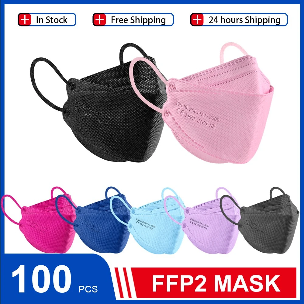 FFP2 маска в форме рыбы одобренная fpp2 3D KN95 многоразовая маска-мотыль ffp3 mascarilla FFP2mask CE