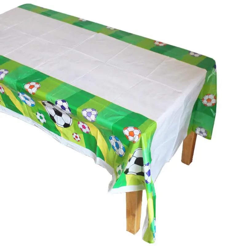 1PCS Soccer Football Game Theme Disposable Tablecloth for Kids Birthday Party Decoration Supplies 180*108cm | Дом и сад