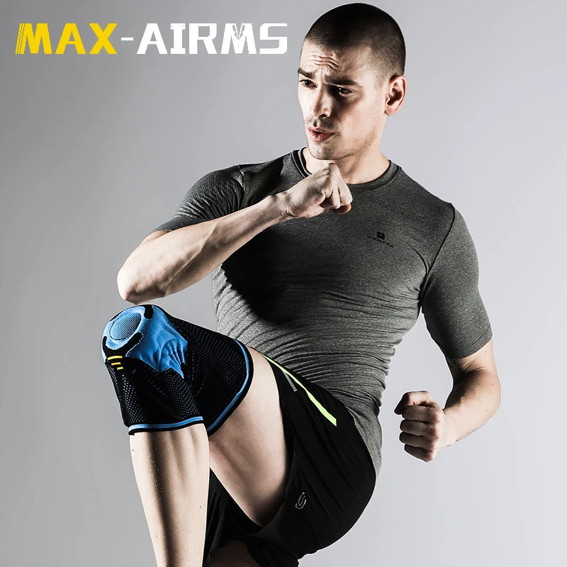 Maxairms 3D наколенники поддерживает бандаж Волейбол Баскетбол Meniscus защита колена спортивные предохраняющие наколенники