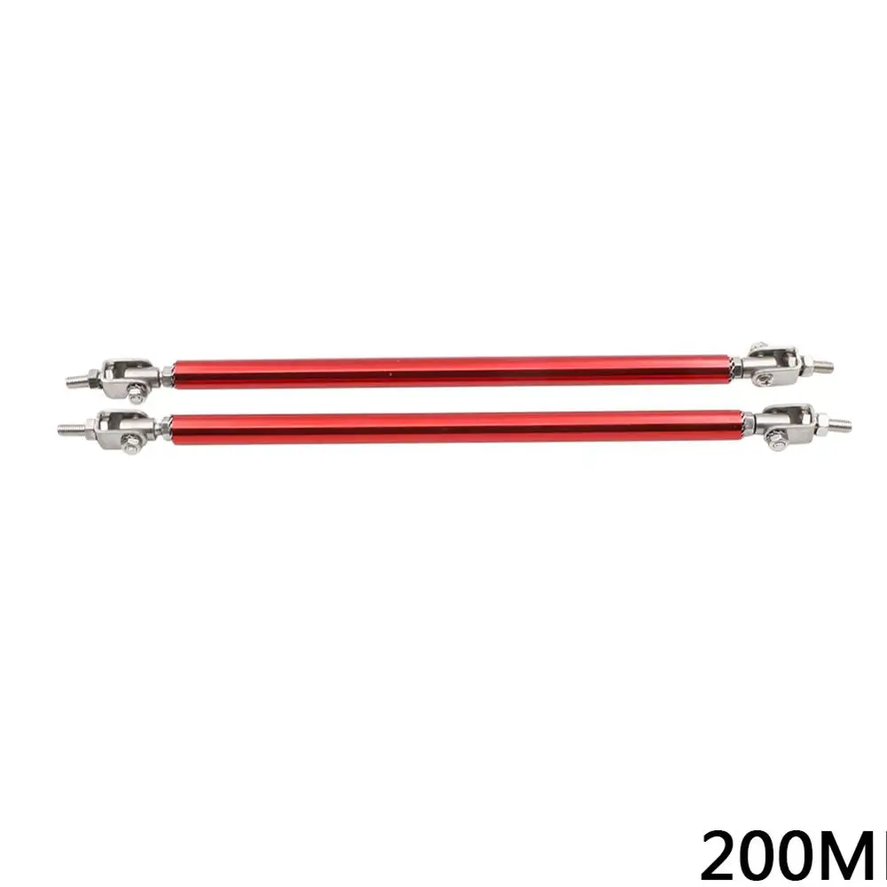 Tuning Car Universal Adjustable Lip on Bumper Front Lip Lever Racing Front Bumper Lip Splitter Rod Strut Tie Bar Support Kit - Цвет: Red 200MM