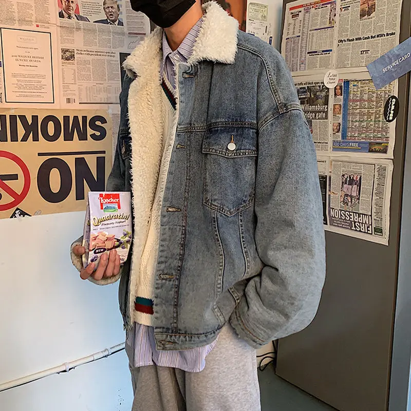Loose Casual Short Coat Men Clothes 