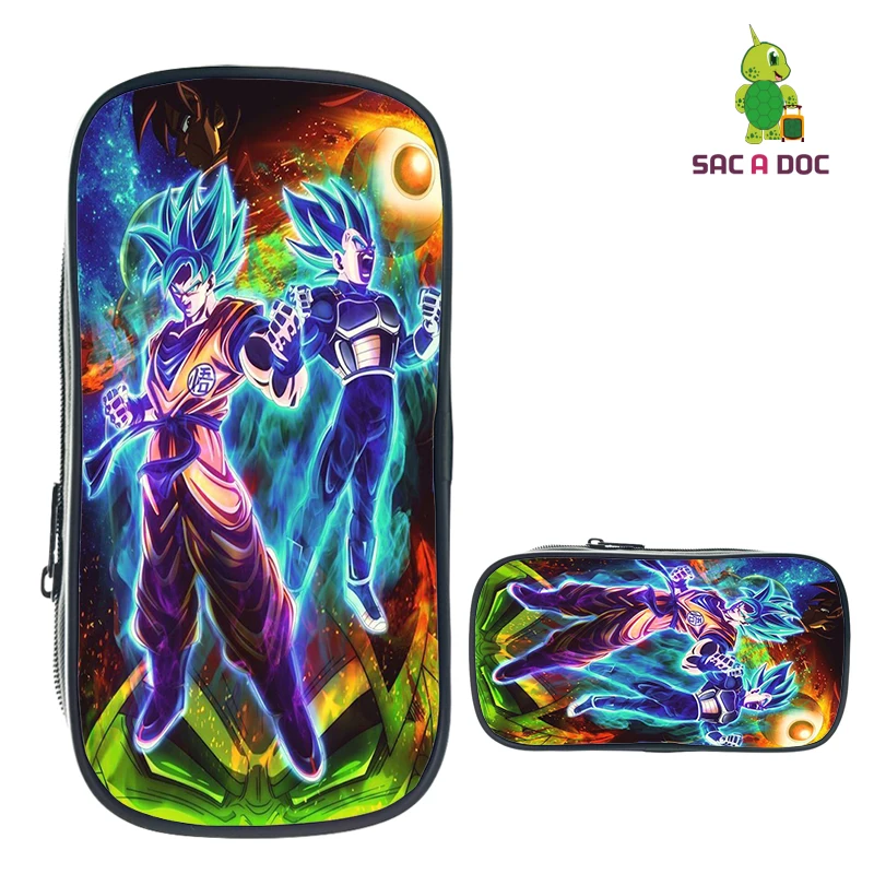 Детский чехол-карандаш Dragon Ball Super Broly, маленькая косметичка для мальчиков и девочек, канцелярские сумки для хранения, школьные принадлежности, косметичка