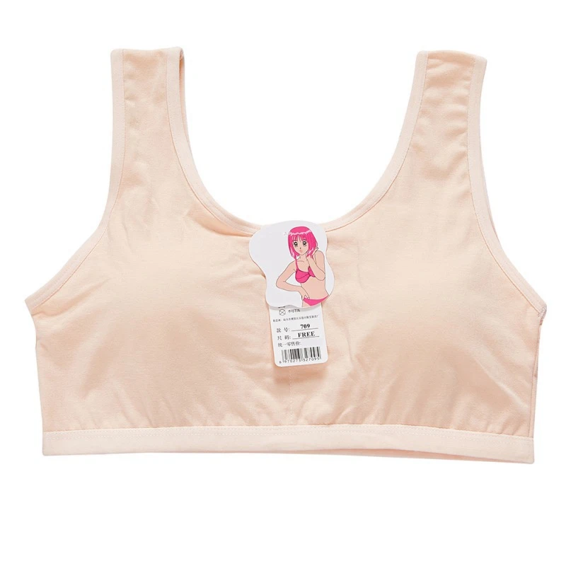 N Cute Lace Button Girls Printing Solid Color Underwear Bra Children Underclothes For 8-16T Teenager Girls - Цвет: N