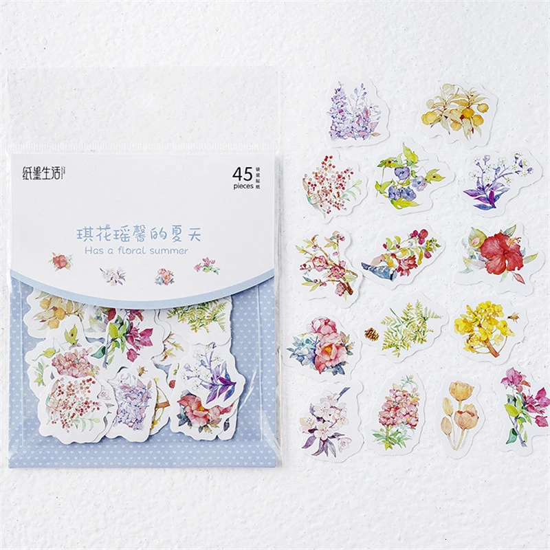 Креативные кавайные Мультяшные наклейки сумка красочные для дневника