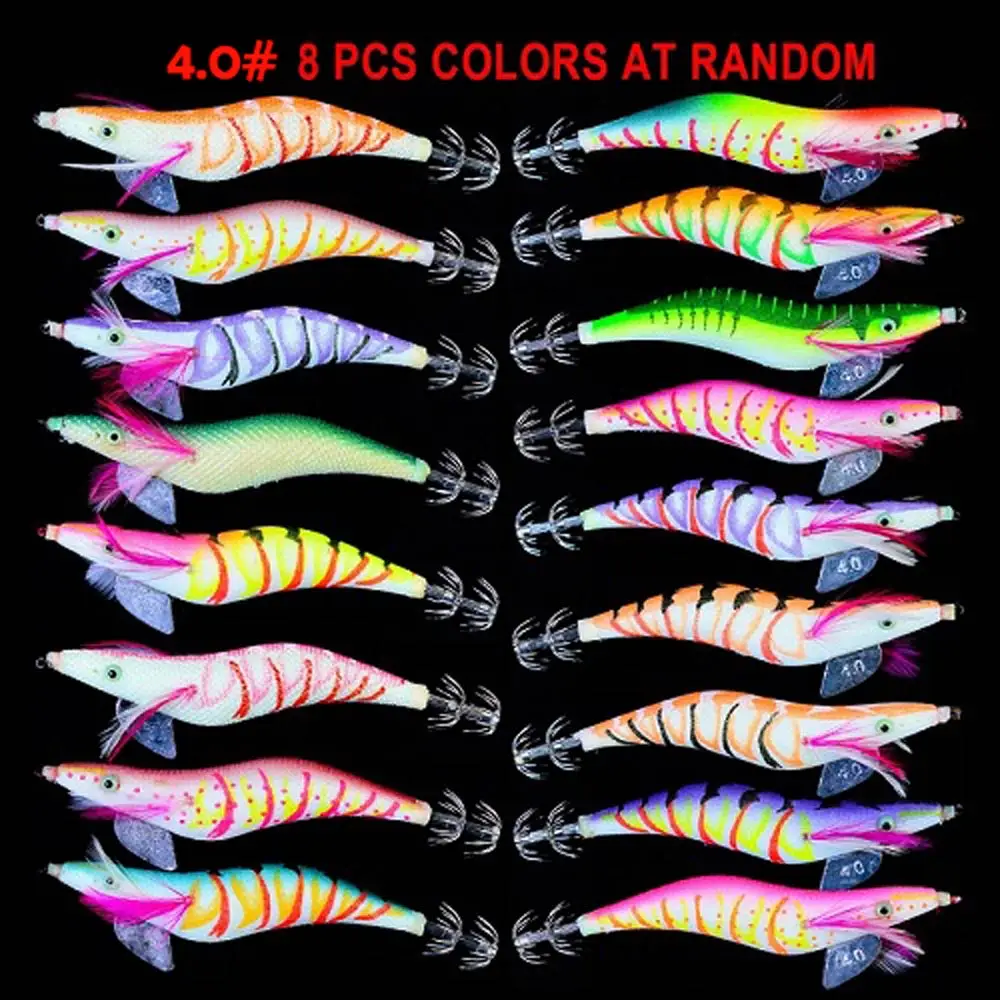 8 шт. PRO BEROS бренд 3,5#4,0#4,5# рыболовный прикорм Кальмаров джиг рынок рыболовные снасти рыболовный крючок с приманкой