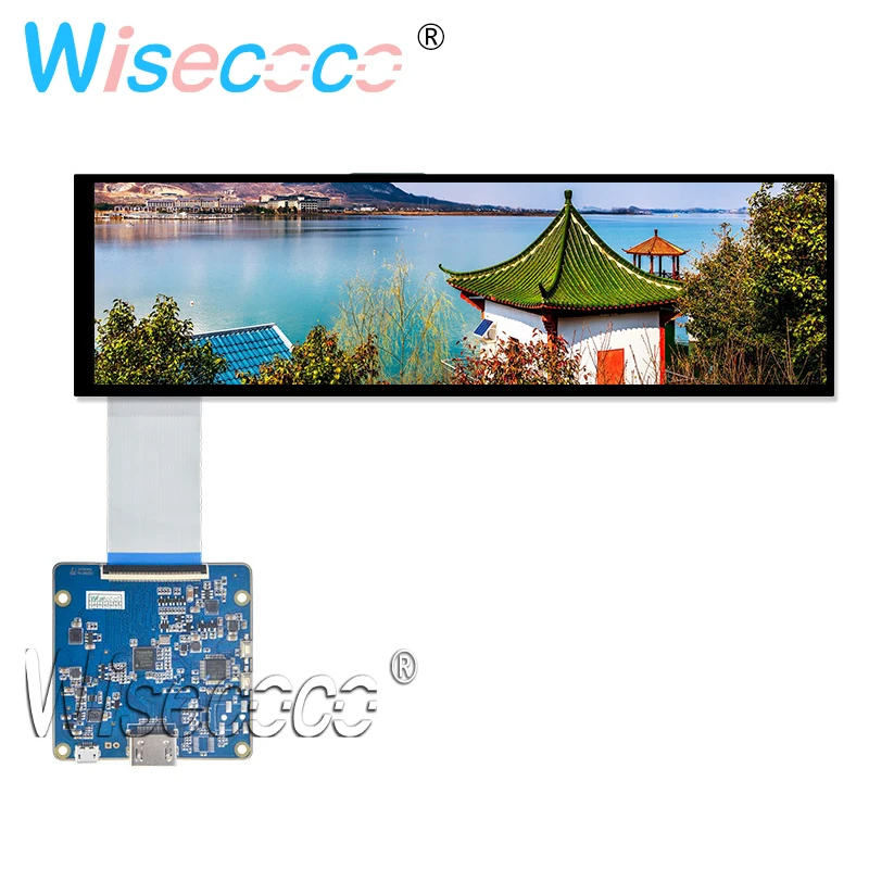 full sets 8,8 дюймов 1920x480 HSD088IPW1-A00 ips ЖК-модуль Дисплей Hdmi Mipi Драйвер доска автомобиля растягивается бар экран - Цвет: full sets