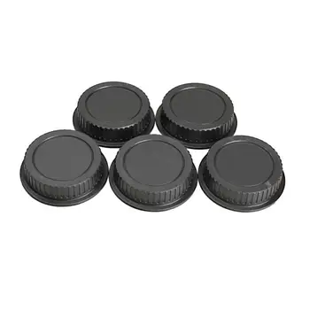 

5Pcs/Lot Camera Rear Lens Cap Protector Cover Universal Anti-Dust Lens Protective Cover Black Lens Caps Black for Canon DSLR