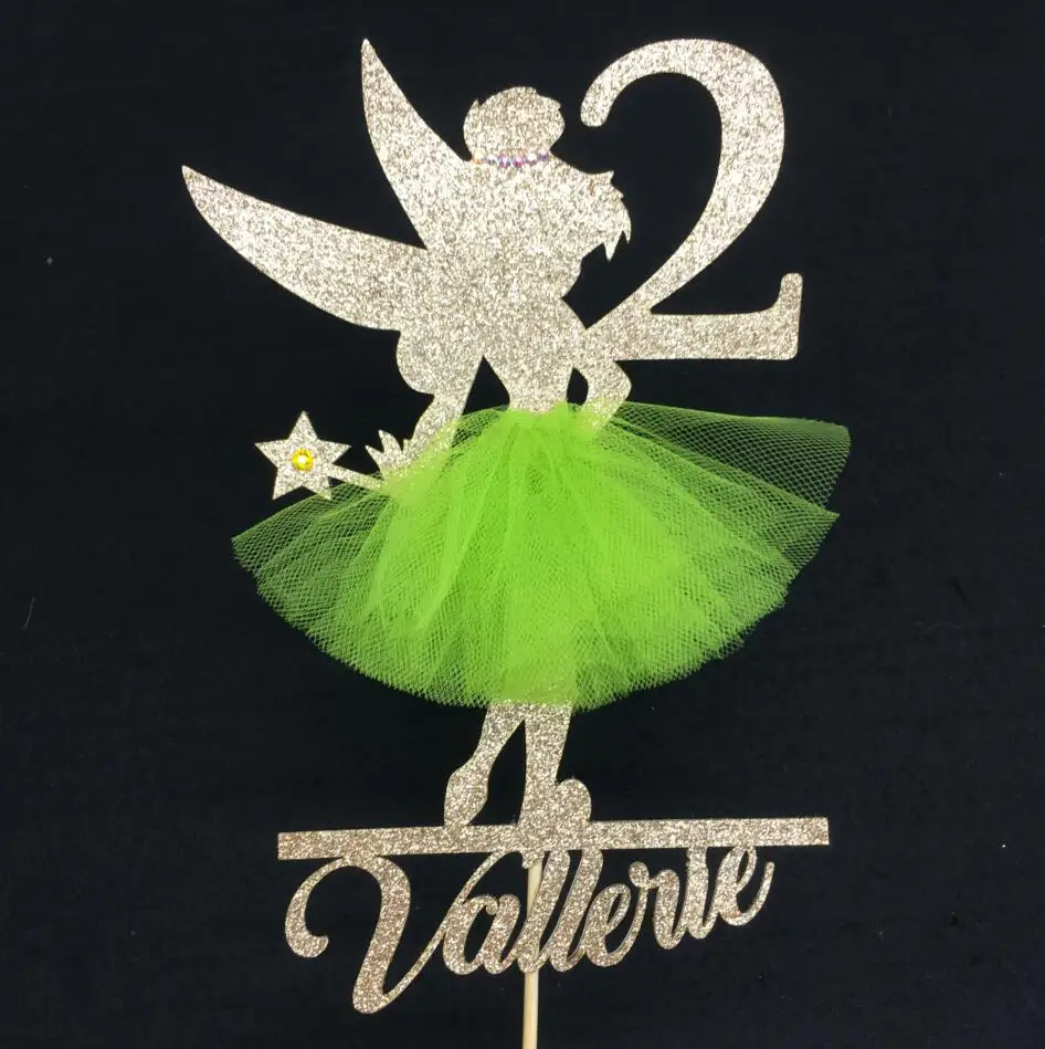 Personalizza Bell Princess Party Centrotavola Pick Fairy Birthday Party Cake Toppers Baby Shower Toppers
