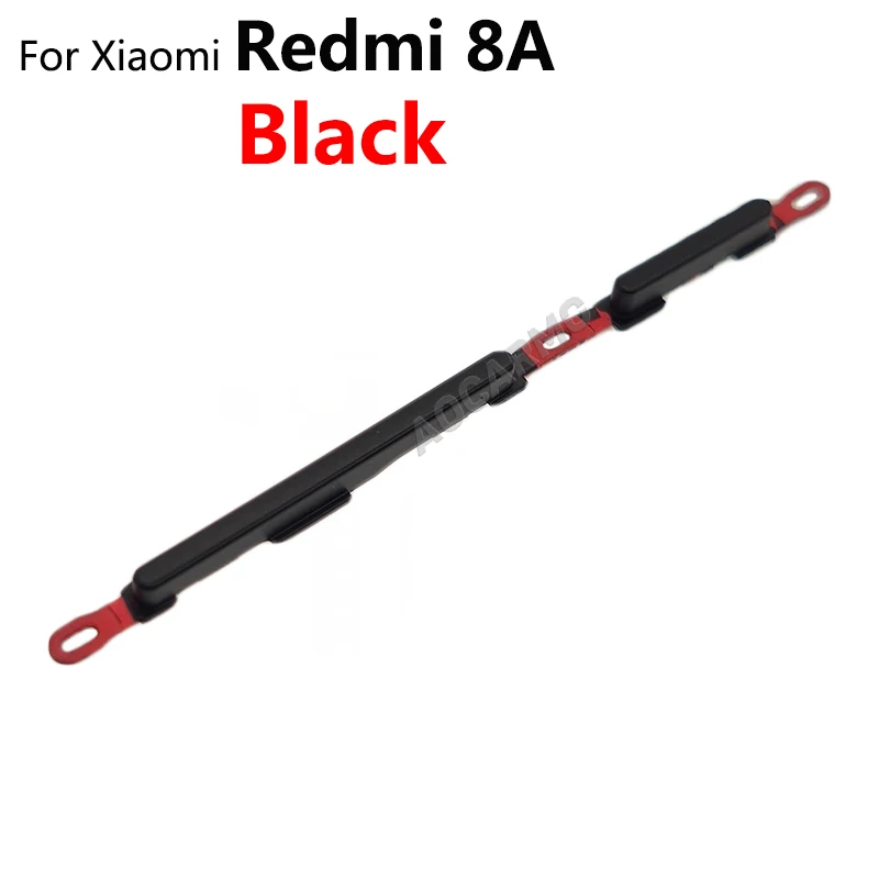 Aocarmo Volume Power ON/OFF Volume Up/Down Side Button Key For Xiaomi Redmi 8 8A Replacement Part