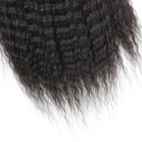 Faux cordon synthétique queue de cheval Extension de cheveux élastique pour les femmes crépus bouclés queue de cheval cheveux synthétiques haute bouffée Afro postiche 6