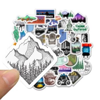 

Laptop Stickers Pack, Waterproof Outdoors Hiking Camping Adventure Vinyl Graffiti Decals for Water Bottle Phone Guitar Suitcase