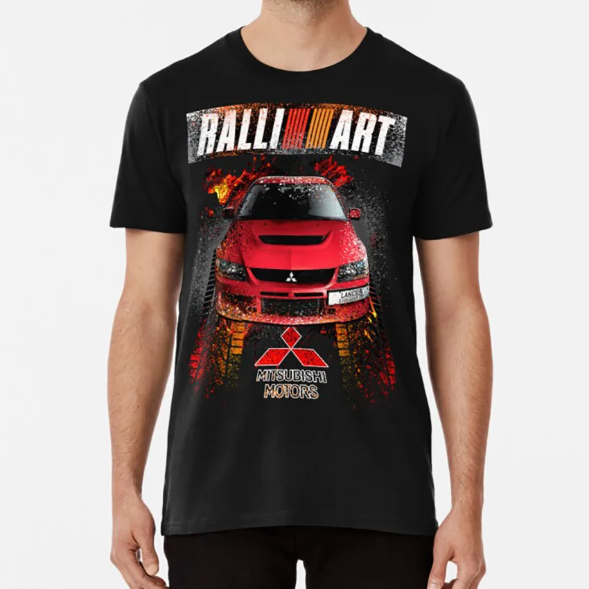 Ralliart Evo Ix дизайнерская футболка Lancer Mitsubishi Evolution Car Evoix Racecar Japan Jdm | Мужская одежда