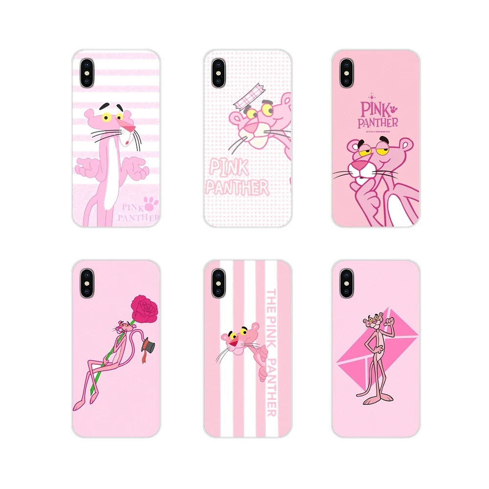 Аксессуары чехлы для телефонов Kawaii Розовая пантера Apple iPhone X XR XS 11Pro MAX 4S 5C SE 6S 7 8 Plus
