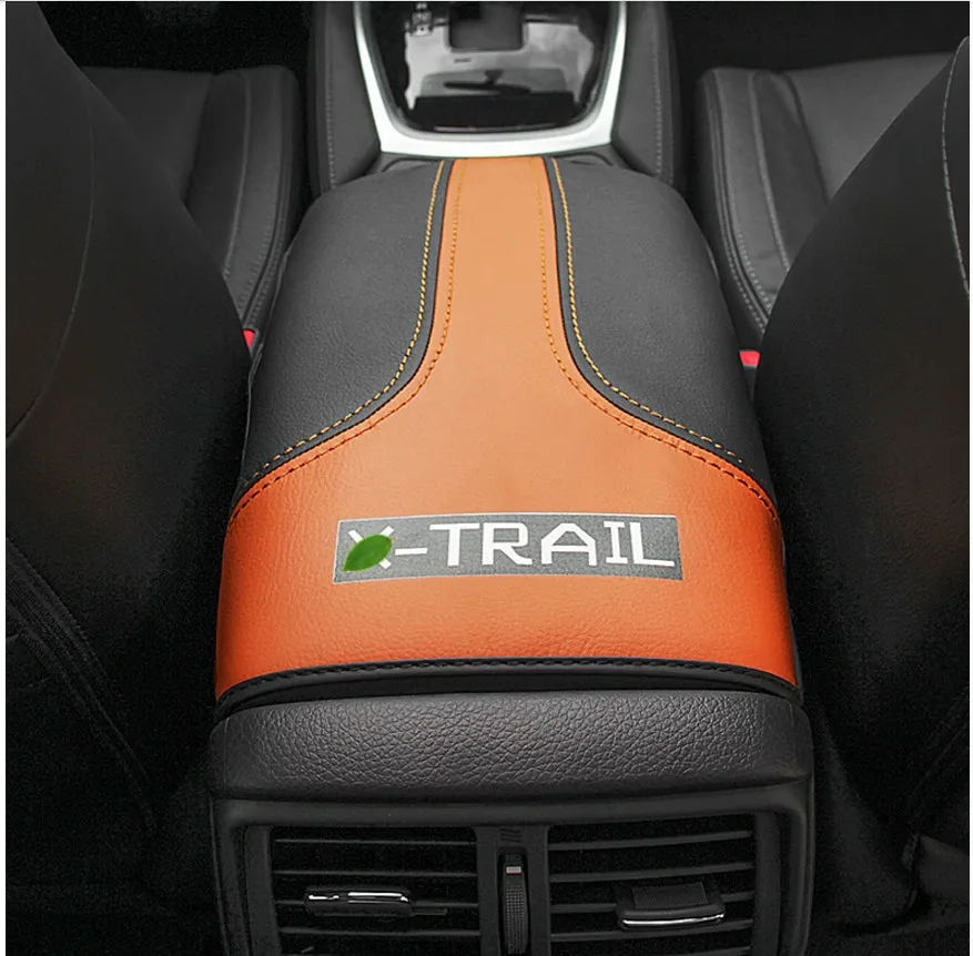 Для Nissan X-Trail X Trail T32 Rogue- автомобильный центральный подлокотник коробка 3D Дизайн искусственная кожа Чехол аксессуары